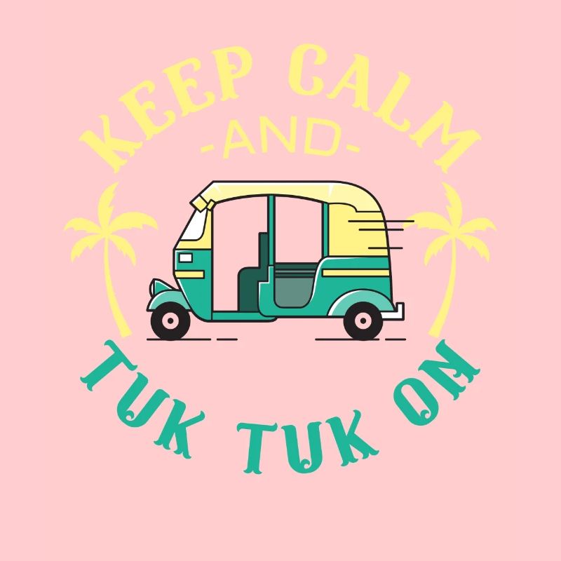 Conception de surf d’été d’un tuk tuk