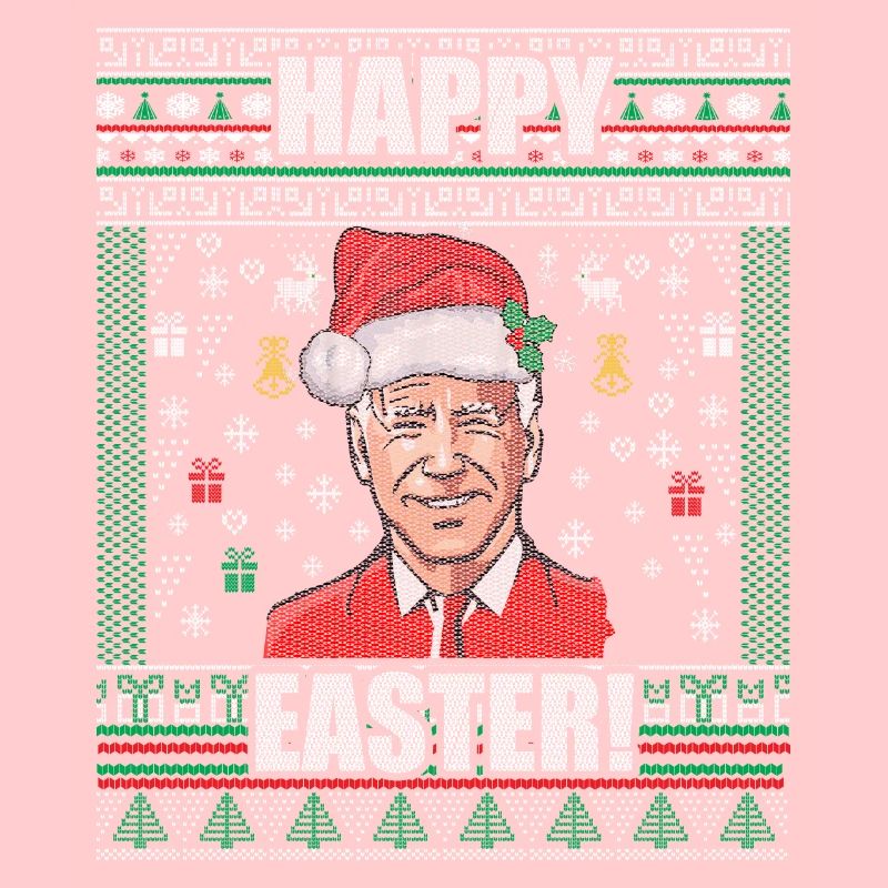 Lustiger Biden Hässlicher Weihnachtspullover Frohe Ostern