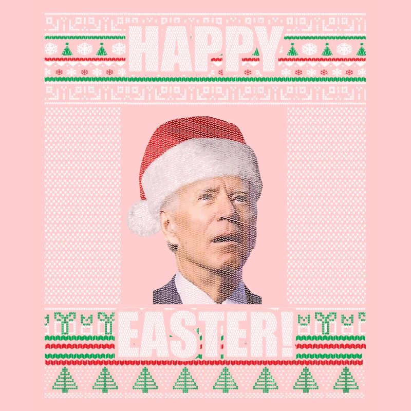 Lustiger Biden Hässlicher Weihnachtspullover Frohe Ostern