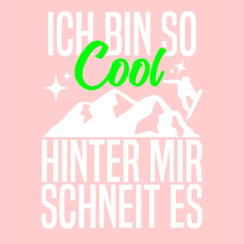 Ich bin so cool hinter mit schneit es