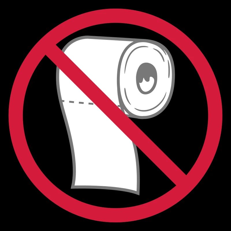 pas de rouleau toilettes papier interdit symbole schil