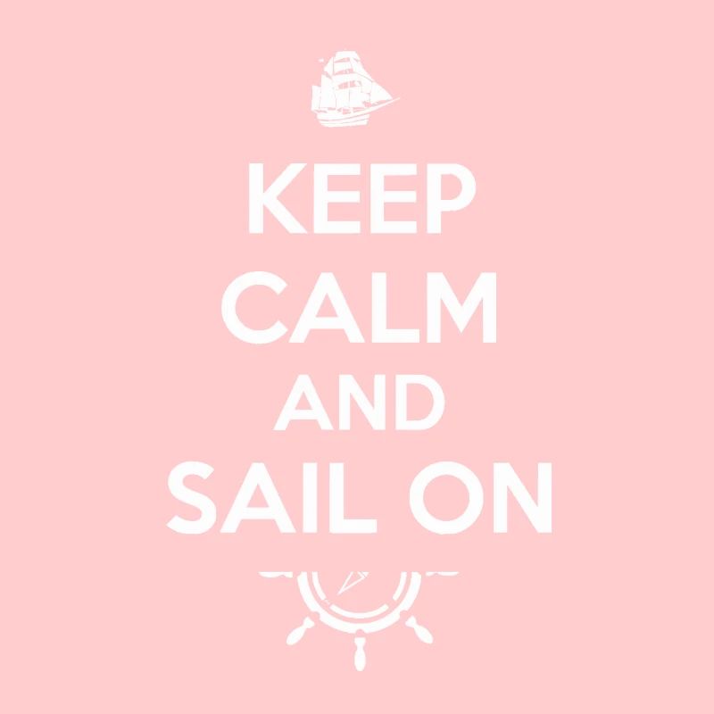 Keep Calm Sailboat Sailing Ship Compass Gift