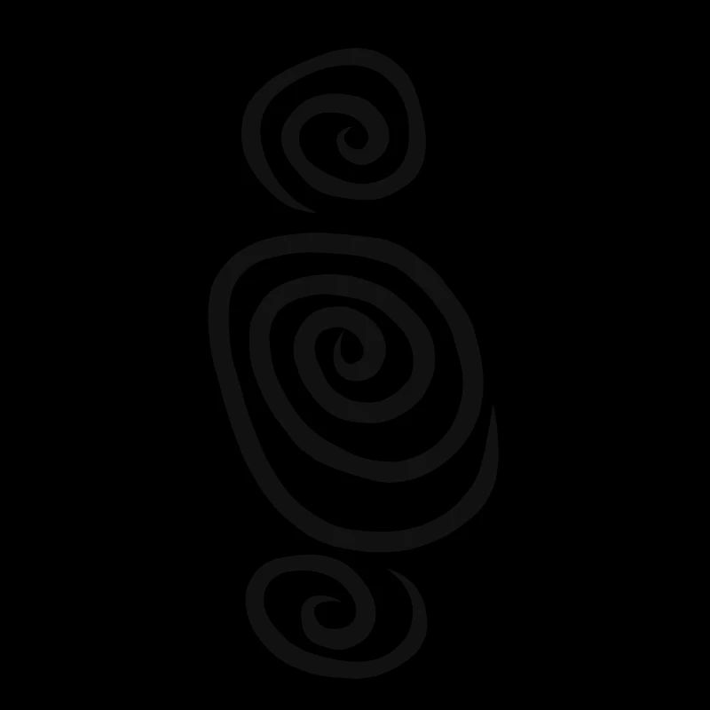 Constellation spirale abstraite spirale