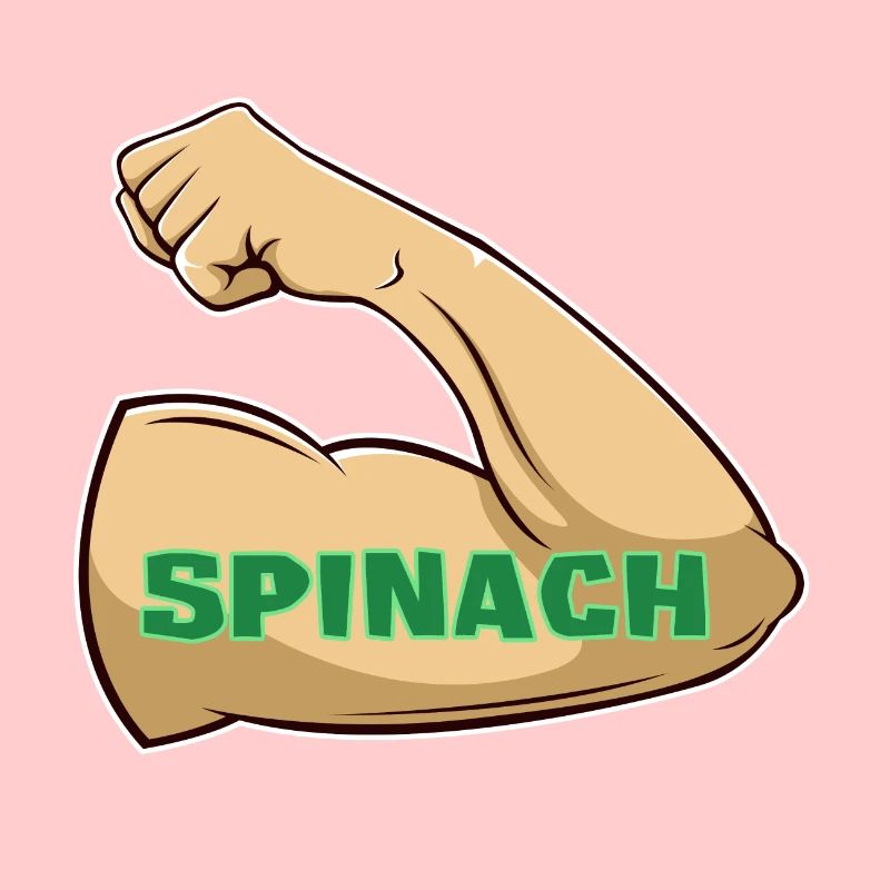 Muskeln durch Spinat