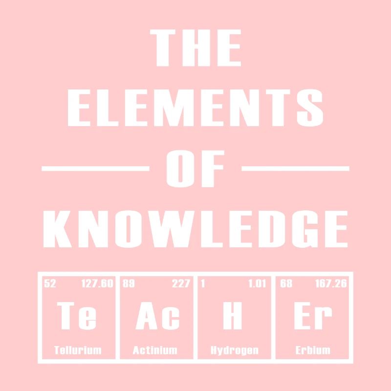 The elements of knowledge Geschenk Lehrerin Schule