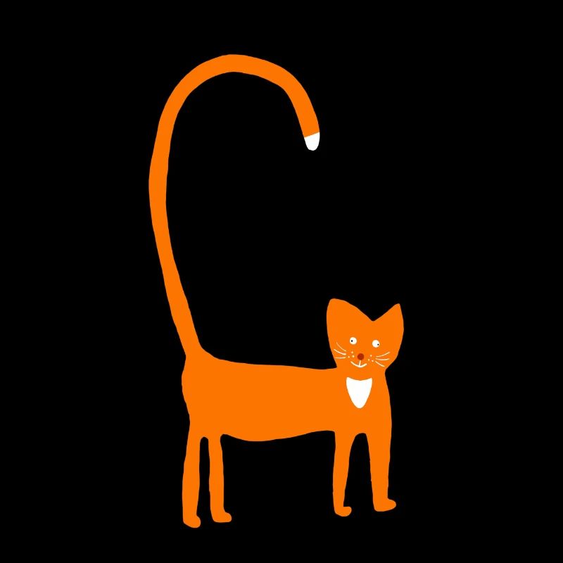 Katze in orange