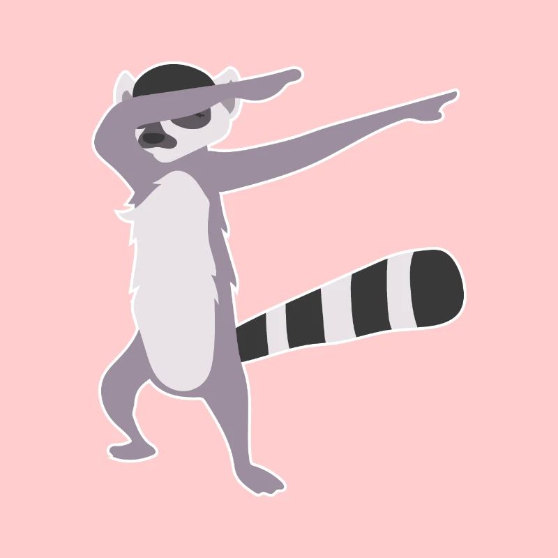 Dabbing Lemur Dab Dancer Lemur Lover Idée cadeau