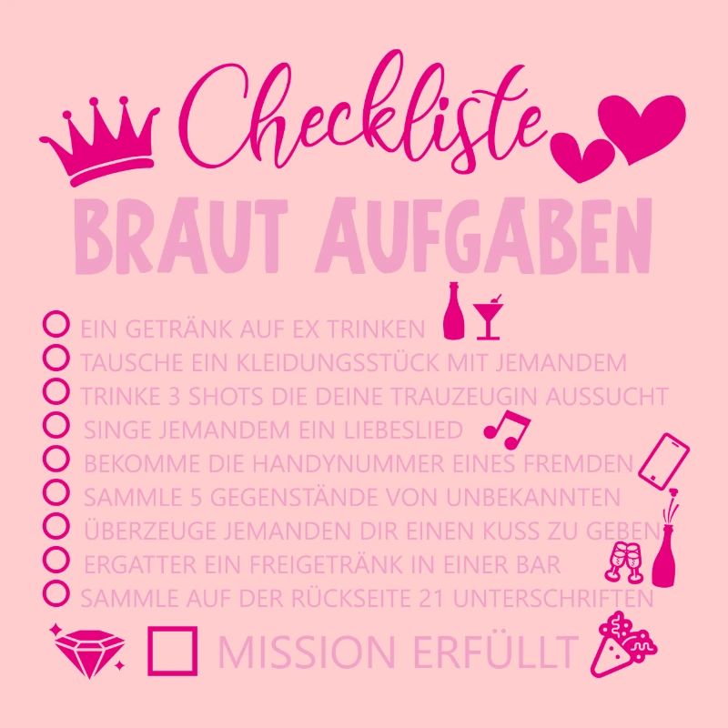 Checkliste braut aufgaben Geschenk Hochzeit Ehe