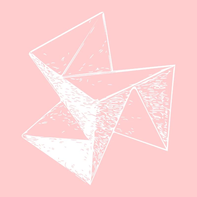 3d Triangle Vintage Cube structure