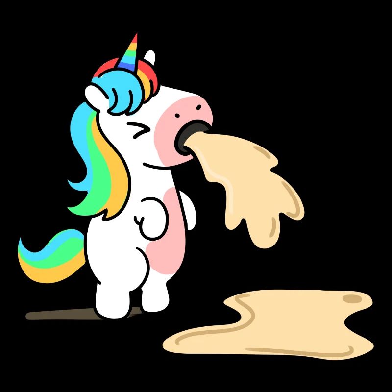 Einhorn spuckt