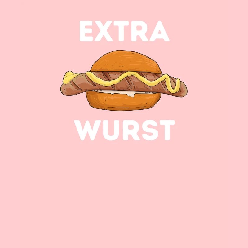 Extra Wurst Bratwurst mit Senf im Brötchen Grillen
