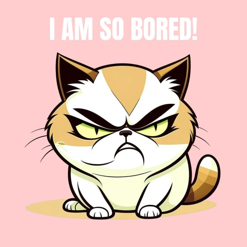 I am so bored - Funny cat that gets bored