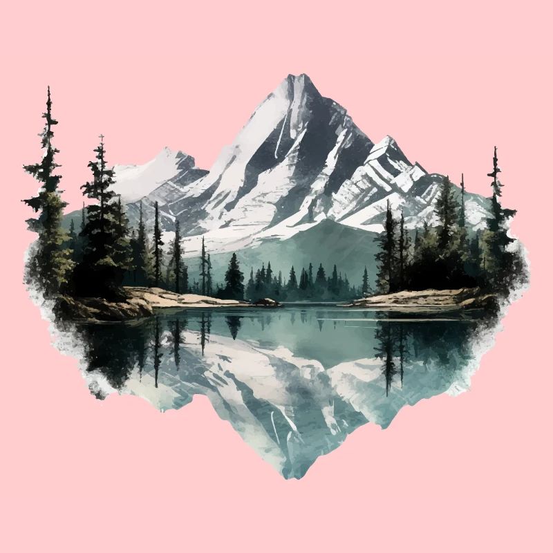 Schöne Landschaft mit Berge, Geschenk Wandern