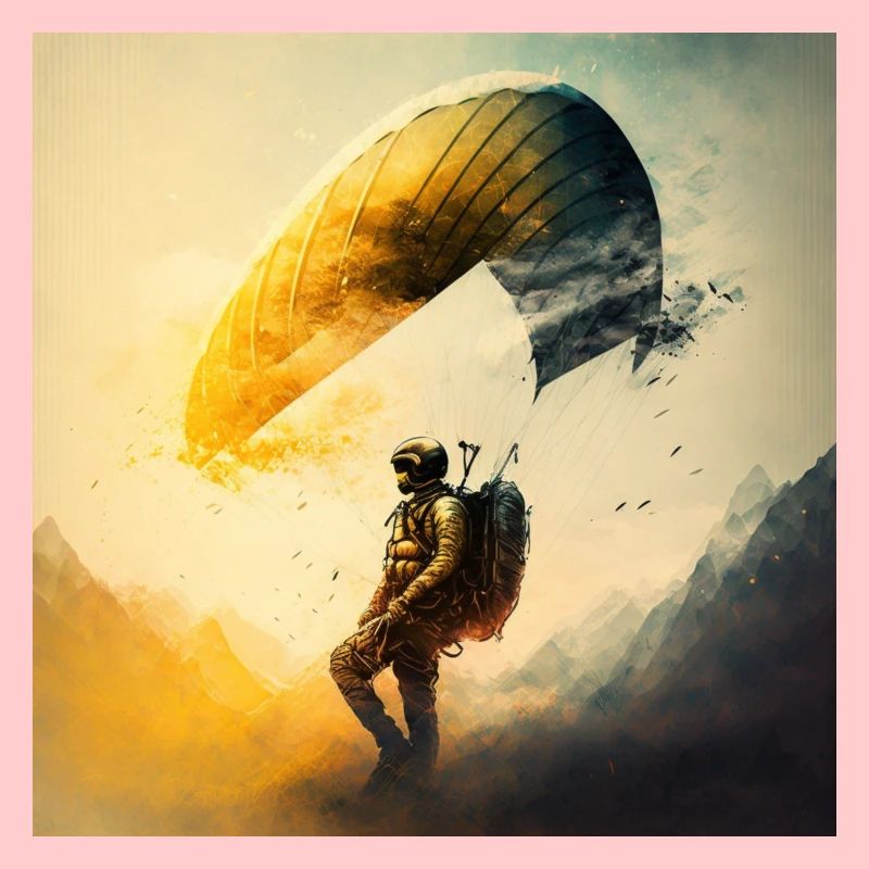 Parapente créatif et cool, sport du ciel