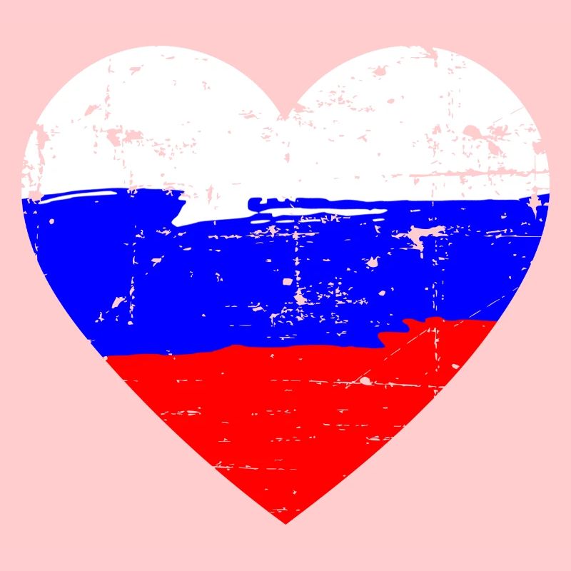 Drapeau du cœur de la Russie