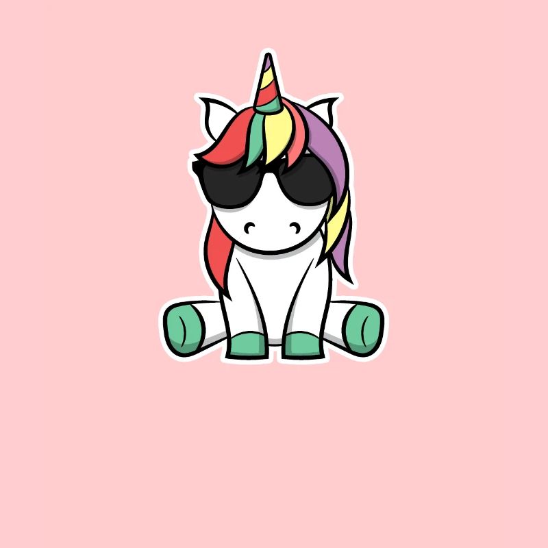 Pony Einhorn Retro Geschenkidee Witzig Sommer Süß