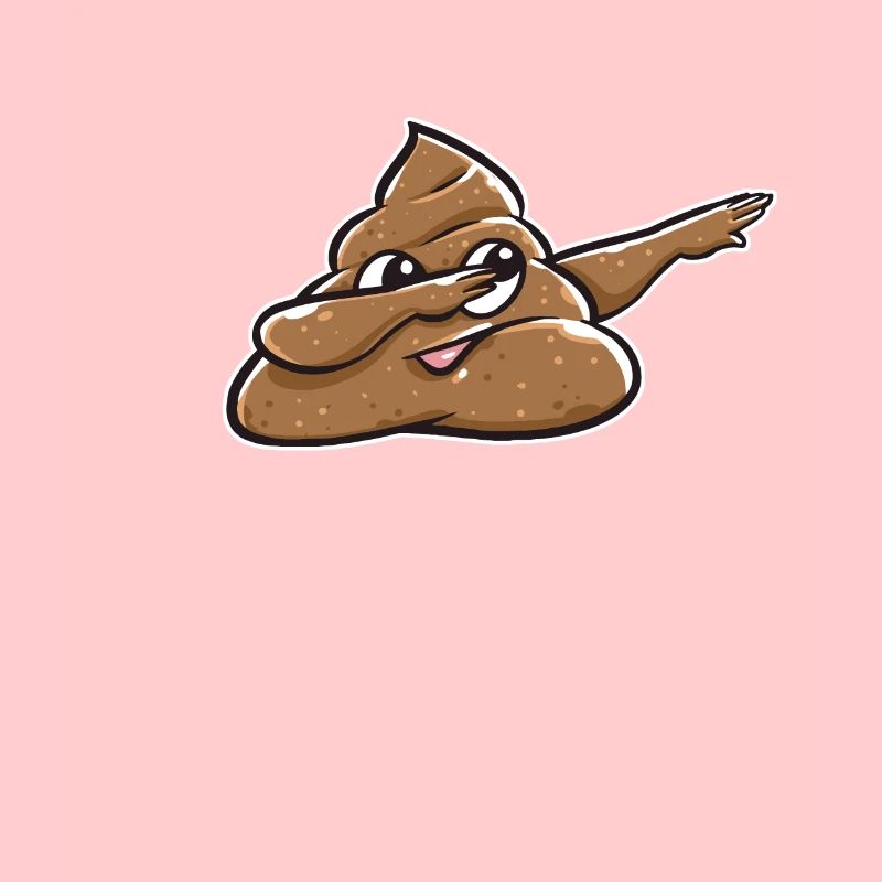 Dabbing dab dance shit poop emoticon gift