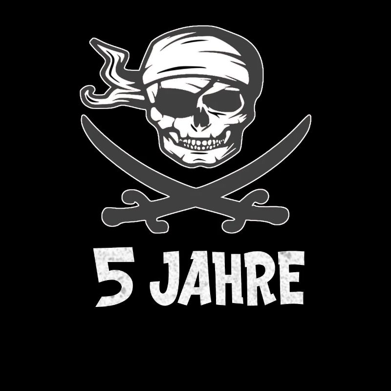 Pirat Seeräuber Geburtstagsshirt 5 Jahre Junge
