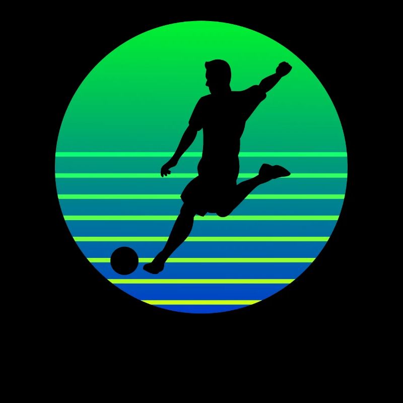 Fußballer Sunset Logo