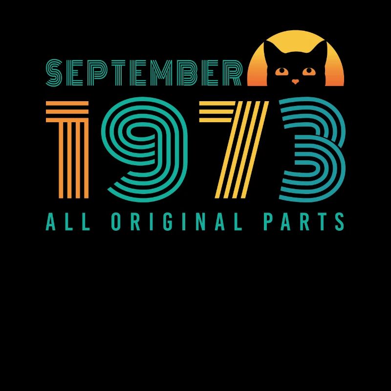 September 1973 Katzen Vintage Geschenidee