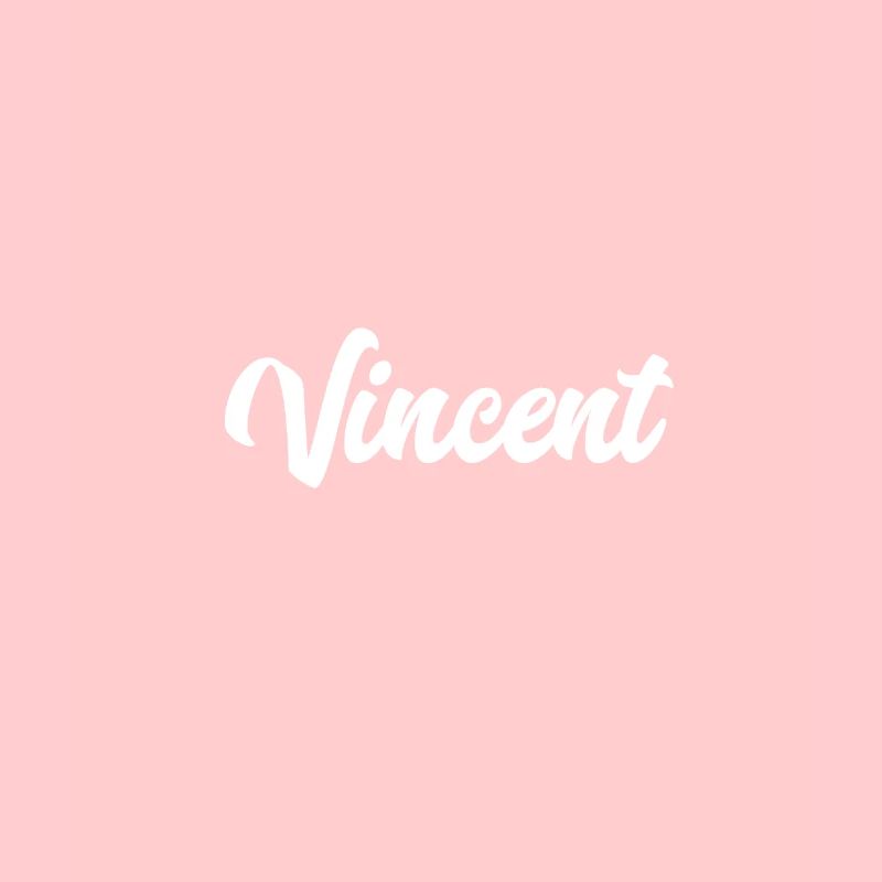 Vincent Custom Text Geburtstagsname