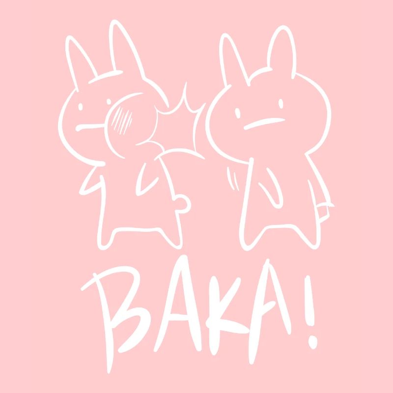 Kawaii Baka Gifles rabbit pour otakus, Anime