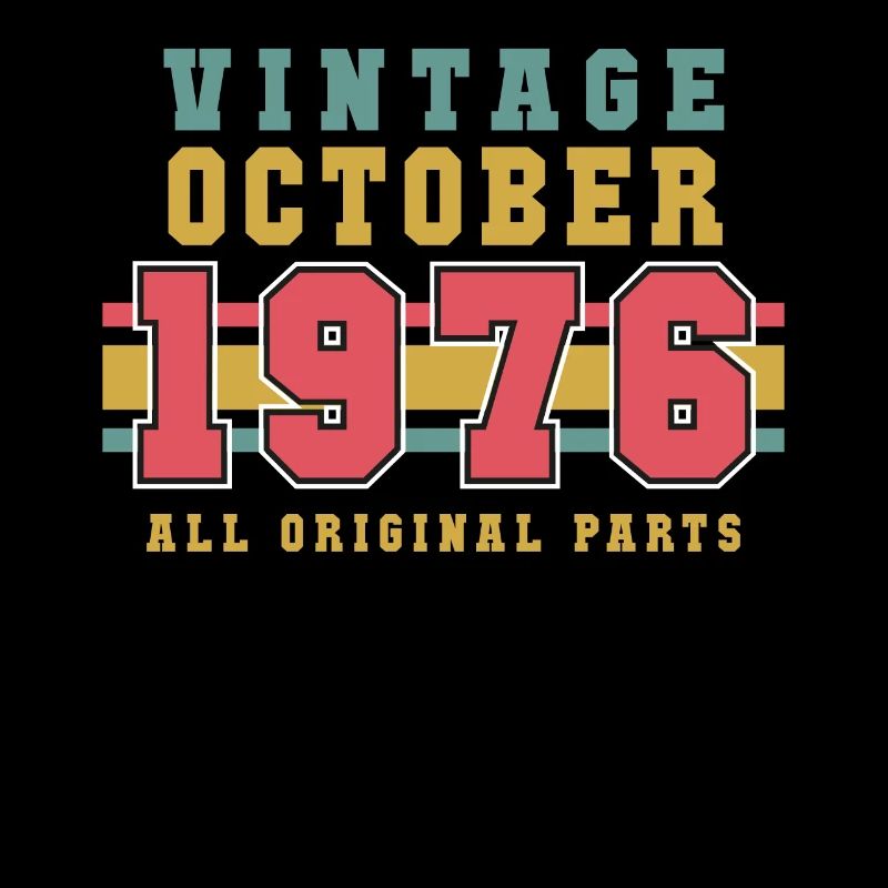 Oktober 1976 Vintage Geschenkidee