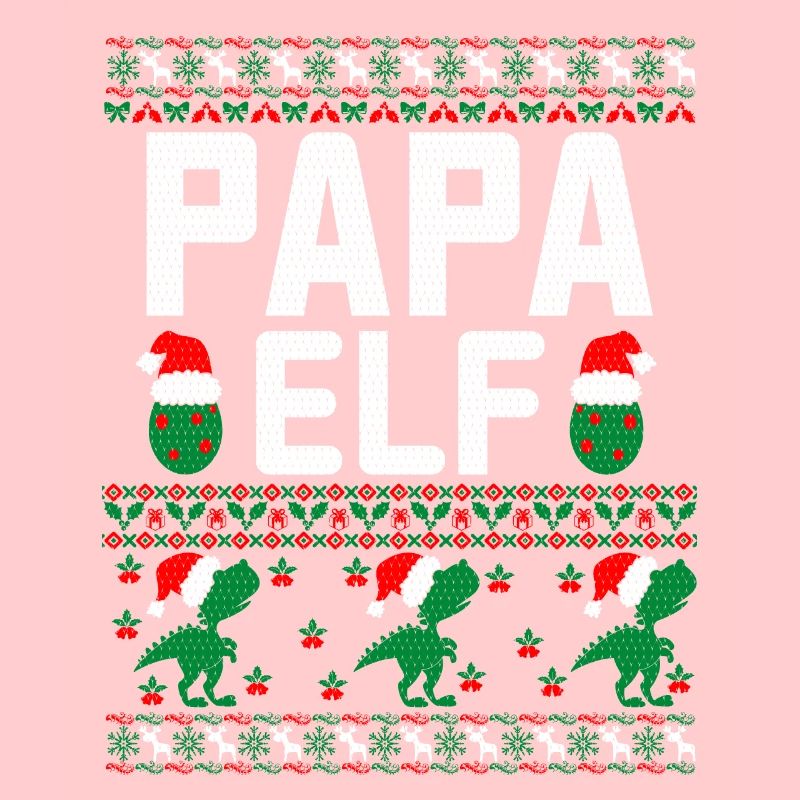 Papa Elf hässlicher Weihnachtspullover