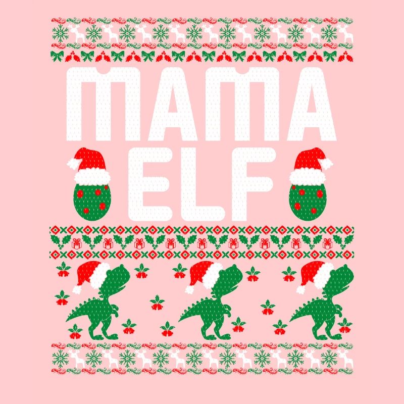 Mama Elf hässlicher Weihnachtspullover