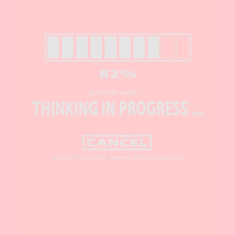 Thinking in progress... Ladesymbol Thinking