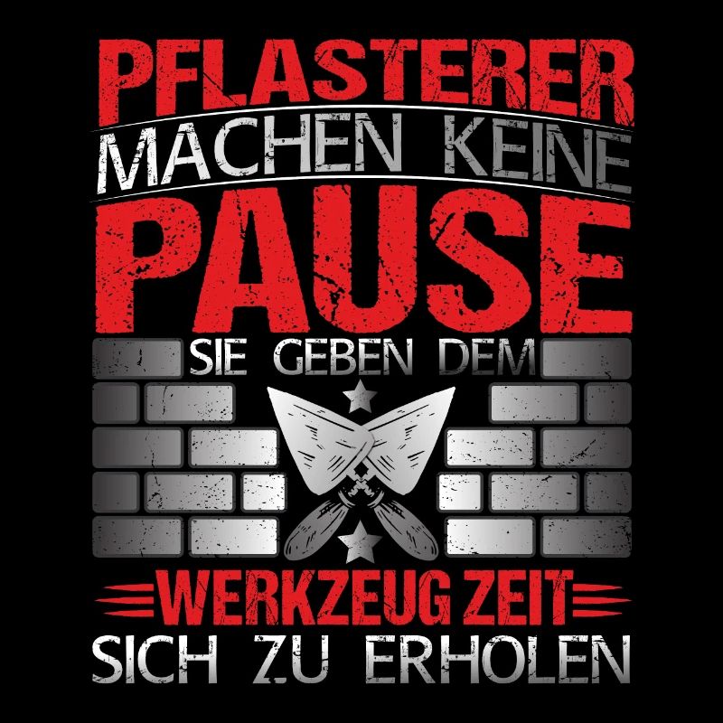 Steinleger Pflasterer machen keine Pause