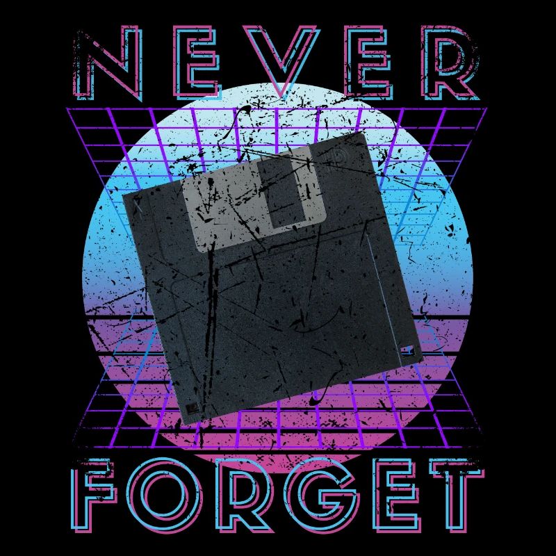Never Forget Retro 80er 90er Nostalgie