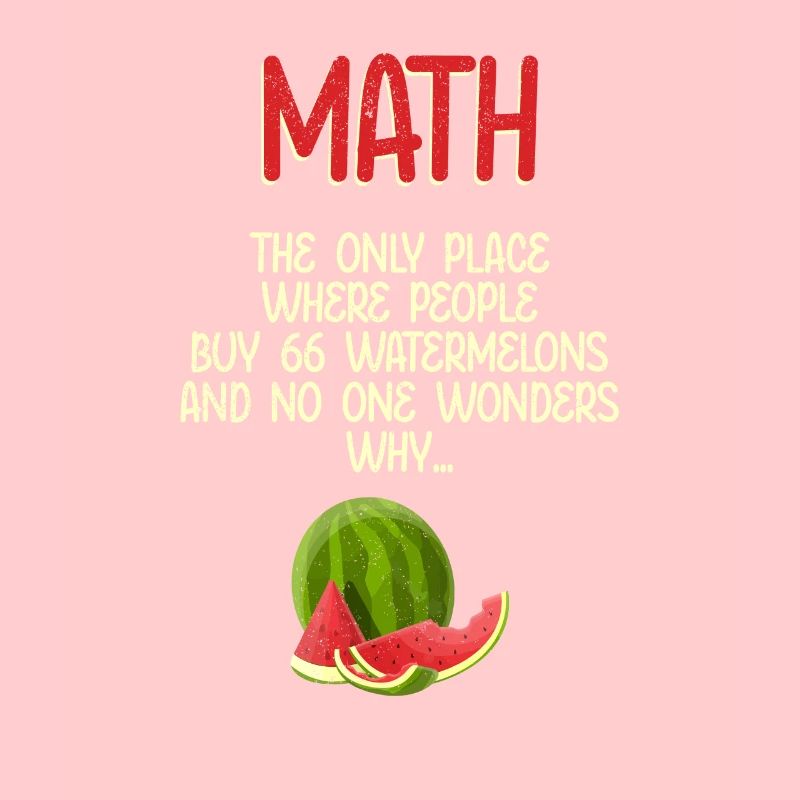 Math et pastèques Mathématiques Calcul Drôle