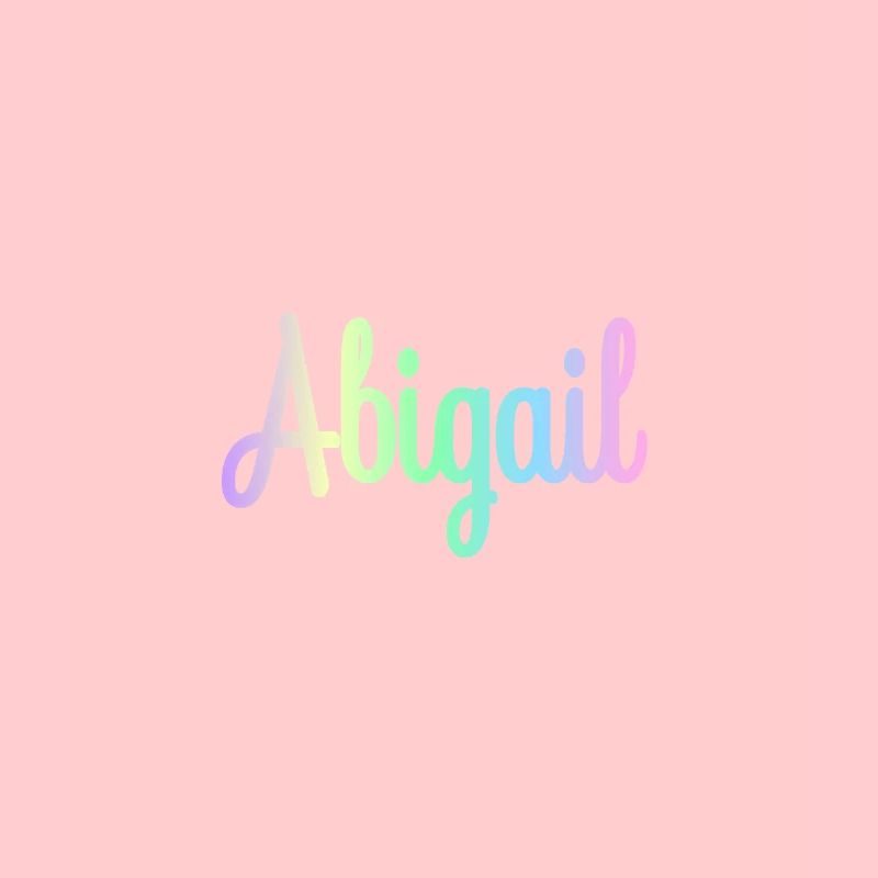 ABIGAIL Rainbow Cursive minimaliste