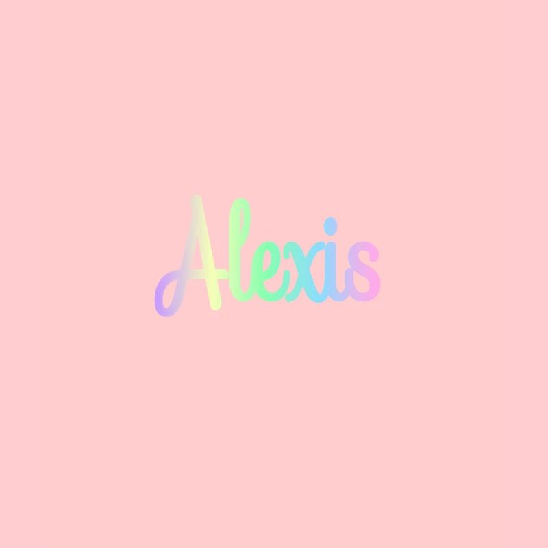ALEXIS Rainbow Minimalist Cursive