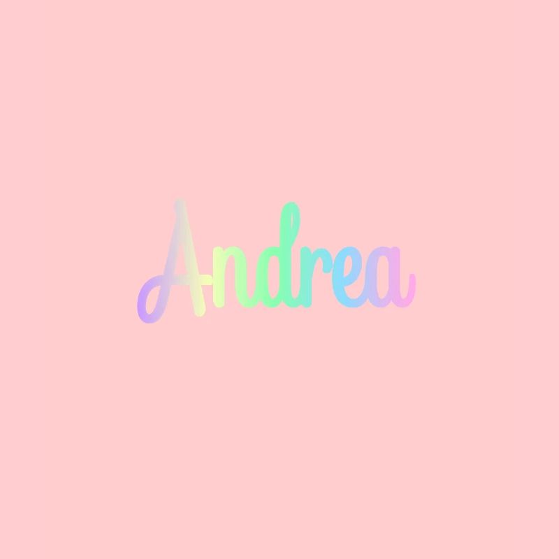 ANDREA Rainbow Cursive minimaliste