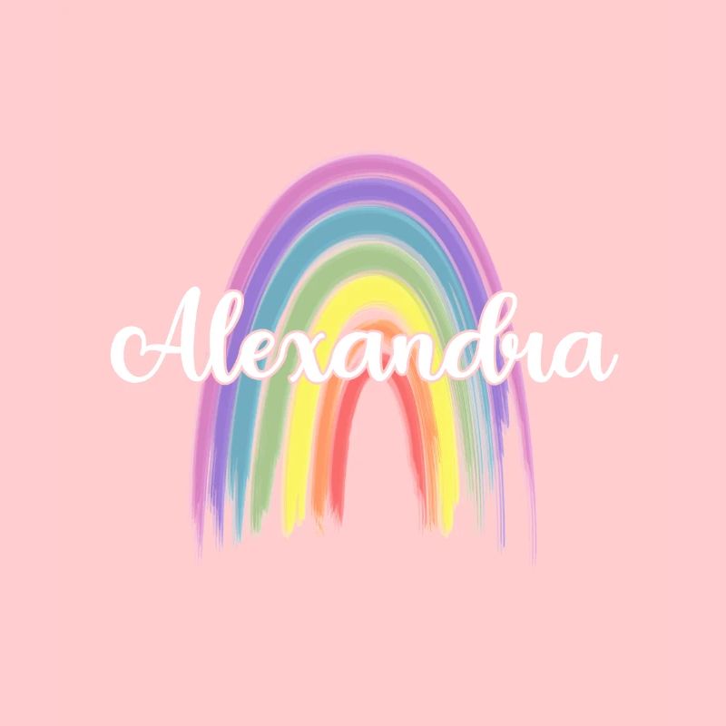 ALEXANDRA Rainbow Cursive
