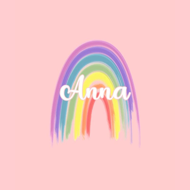 ANNA Rainbow Cursive