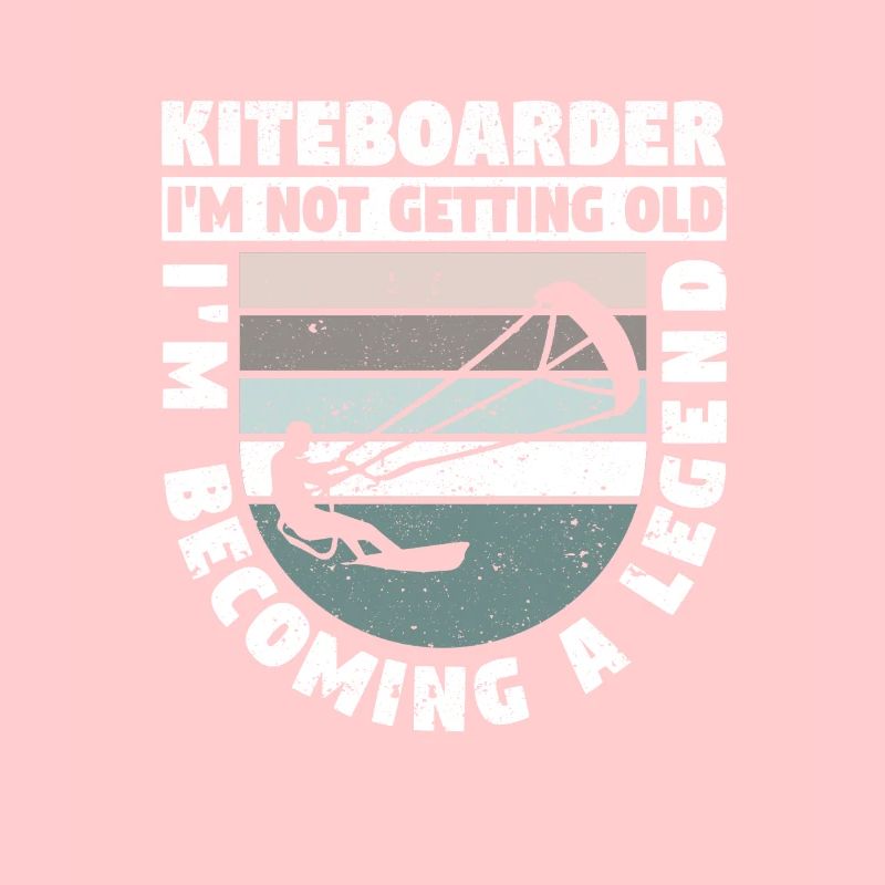 Kiteboarder Ich werde nicht alt, ich werde eine