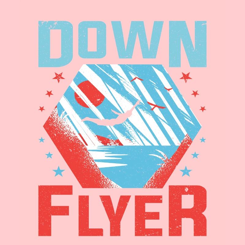 Down Flyer Klippenspringen