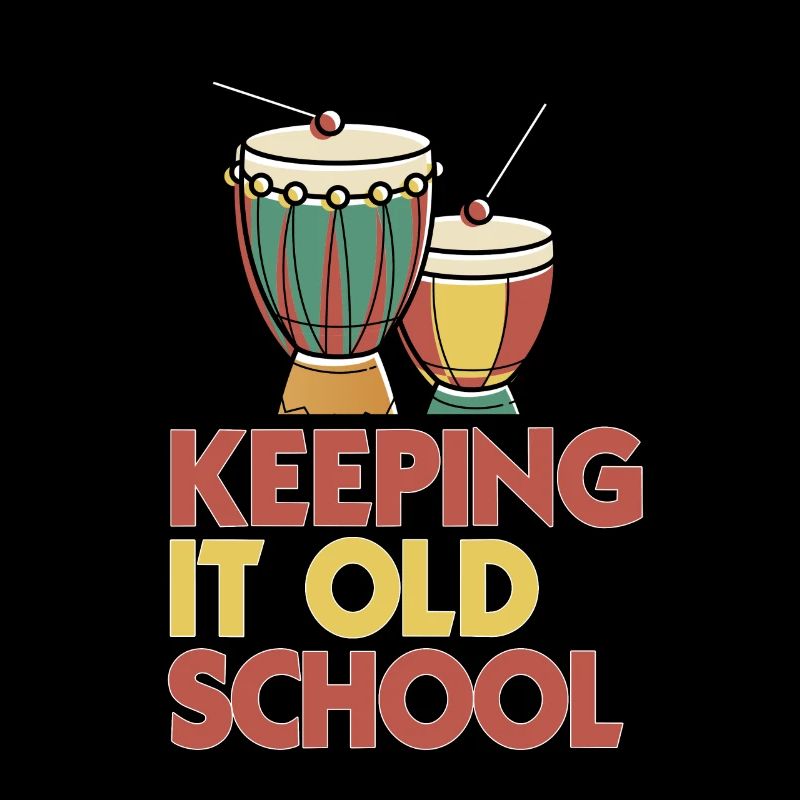 Keeping It Old School Afrobeat Djembe T-Shirt