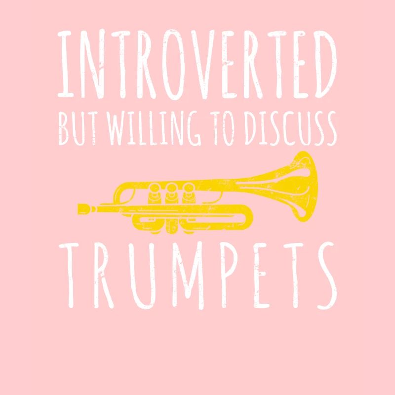 Introverted Funny Trumpet Player Jazz Marching Ban