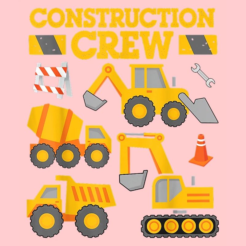 Construction Crew Worker Excavator Equipment Gift