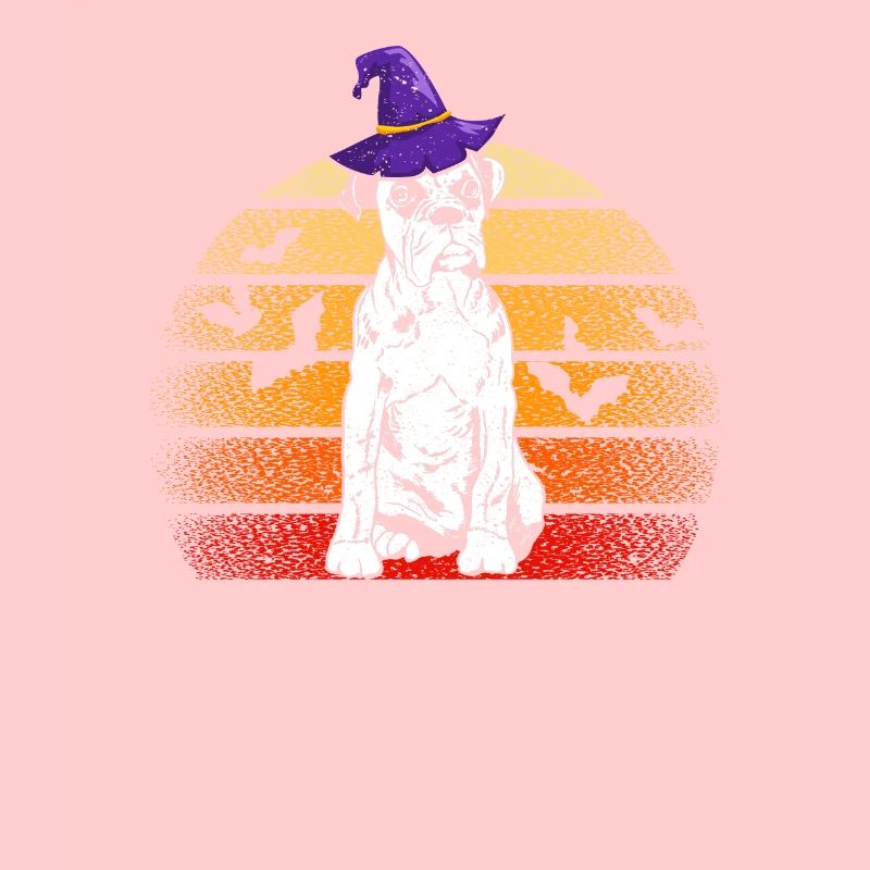 Boxer Witch Hat Sjove Halloween Hundeelskere