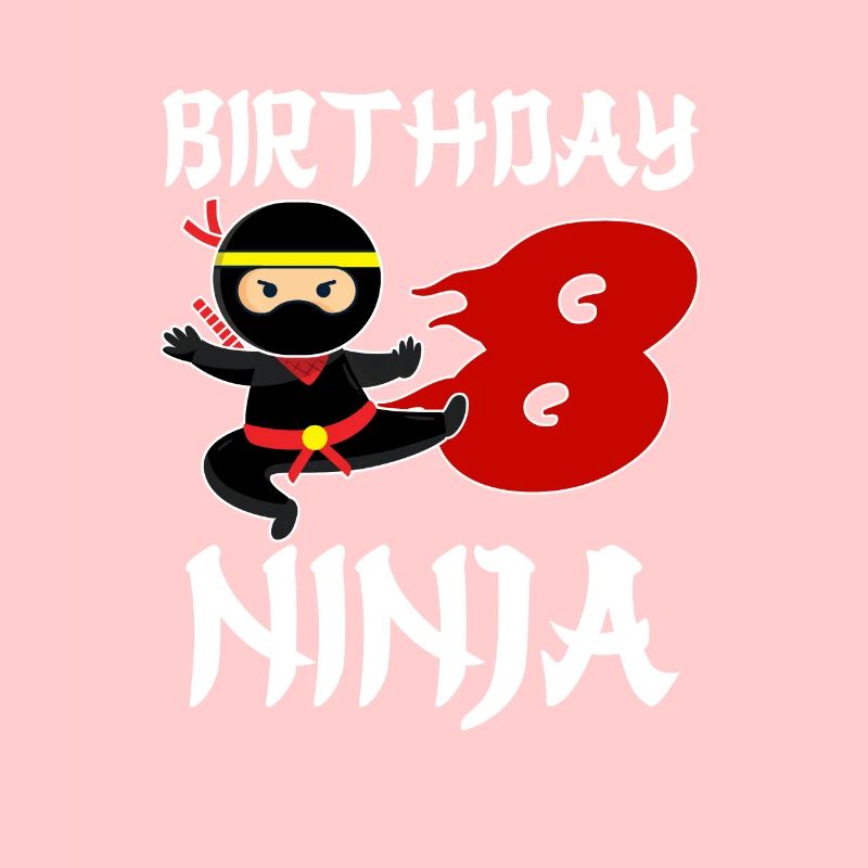 Eight Years Old Birthday Ninja Gift