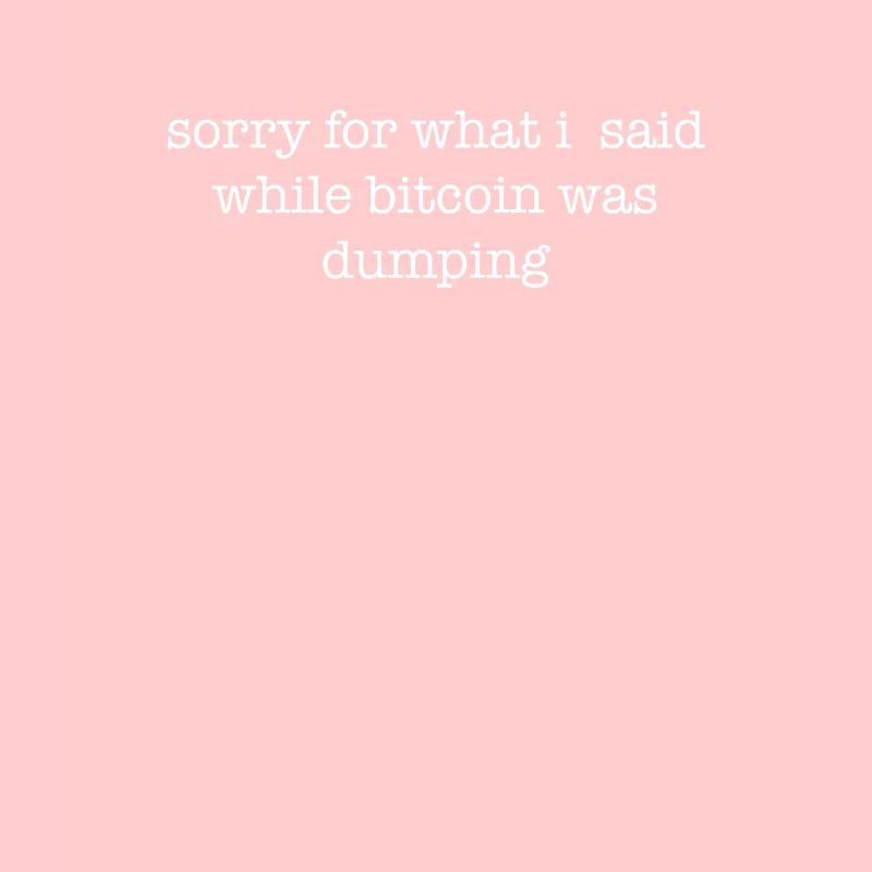 Désolé pour ce que j’ai dit que Bitcoin était en train de déverser - Crypto