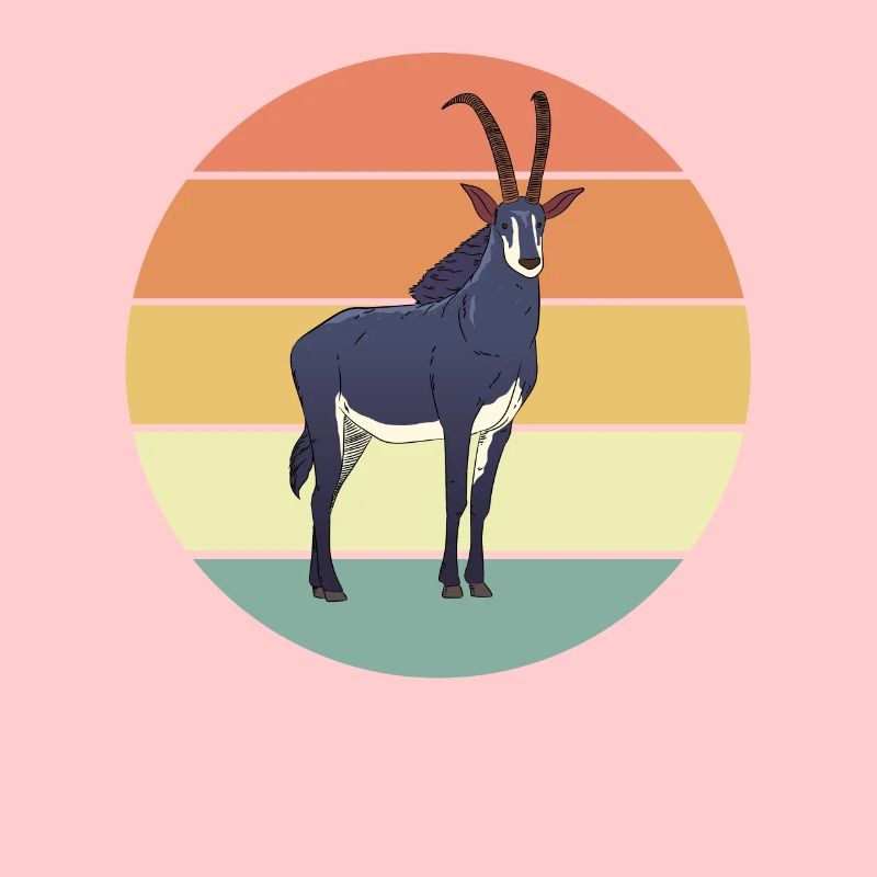 Retro Antilope Geschenk