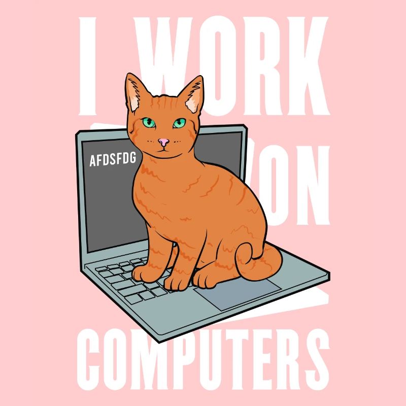 Working with Computers and Cats English