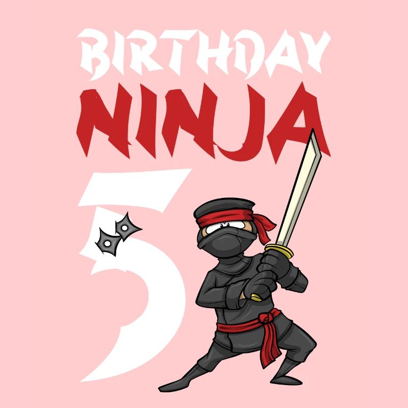 Geburtstagsparty 5 Jahre alter japanischer Ninja Geburtstag