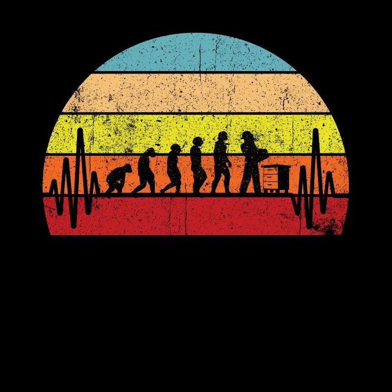 Evolution Imker Shirt - Geschenk Bienenzüchter Imk